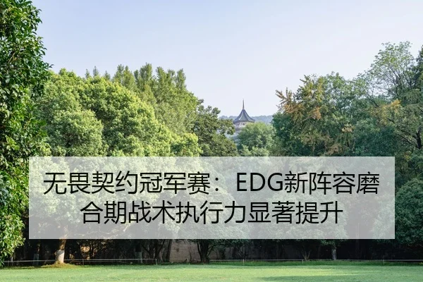 无畏契约冠军赛：EDG新阵容磨合期战术执行力显著提升